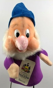 Sneezy Walt Disney Plush Puppet Vintage 50th Anniversary w Hang Tag Disneyland - Picture 1 of 8