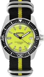 Vostok Amphibia 14050B Watch Tourist Automatic Yellow Exclusive Model USA Seller - Picture 1 of 7