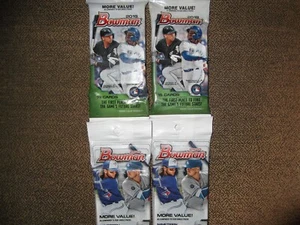 (4)2019 & 2020 BOWMAN BASEBALL JUMBO VALUE PACKS LOT, 19-CARDS PER PACK!  AUTO?? - Picture 1 of 2