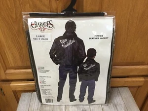 Fifties Thunderbird Faux Leather Grease Jacket Men's Large - Picture 1 of 4