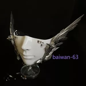 Wing Gundam Snow White Half Face Mask Halloween Cosplay Face Prop Christmas New - Picture 1 of 20