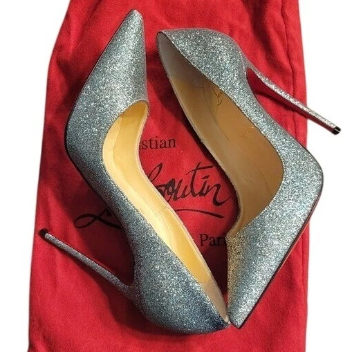 Christian Louboutin Silver Heels for Women for sale | eBay