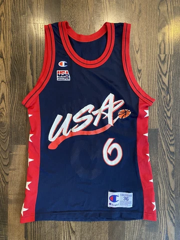 Vintage PENNY HARDAWAY #6 Dream Team USA Champion Jersey Size 36 Small S Cover