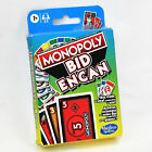 COMPLETE Hasbro Monopoly Bid Quick-Playing Card Game New Sealed Instructions