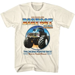 The Original Monster Truck T-Shirt Bigfoot 1982 4x4x4 Vehicles New Merch Natural - Picture 1 of 3