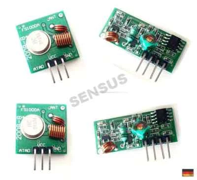 2 x 433 Mhz Sender Empfänger Raspberry Pi - RF Modul Funk Transmitter Arduino - Bild 1 von 4