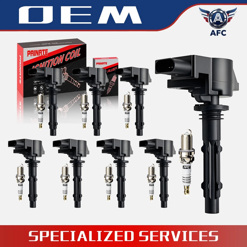 (8) Ignition Coil +(8) Spark Plugs for Mercedes-Benz E550 G550 S550 V8 UF535 OEM Foto 1 de 1
