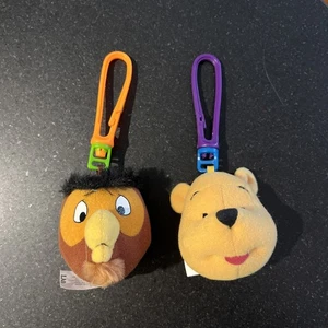 Winnie the Pooh Plush Vntg. 2000 Keychain Backpack Clips Disney Toys McDonalds  - Picture 1 of 4