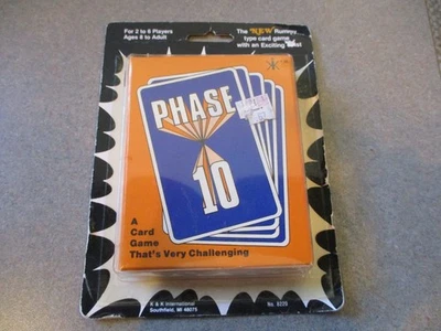 Vintage 1985 Phase 10 Card Game NEW IN PACKAGE PACKAGING WEAR - Image 1 of 4