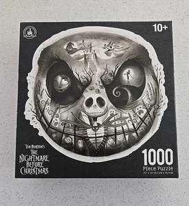 Disney Parks Nightmare Before Christmas 1000 pc Jack Sally Zero Skeleton Puzzle - Picture 1 of 5