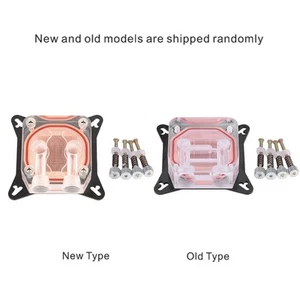 Computer Gpu Water Cooler Cooling Block Copper Base Pom Cover With Waterwa AM - Afbeelding 1 van 22