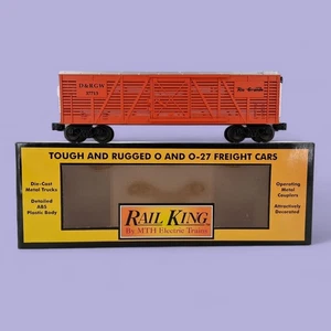 MTH Rail King 30-7110 Denver & Rio Grande Stock Car O Scale O-27 L/N In Box - Picture 1 of 10