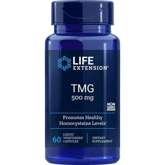 Life Extension Tmg 500 mg 60 Liq Vegcap Foto 1 de 1