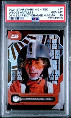 Wedge Antilles - 2024 Star Wars High Tek Death Star Orange Magma  PSA 10  #18/25 - Image 1 of 2