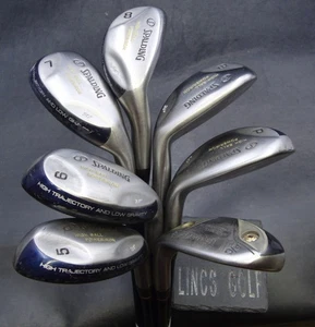 Set of 7 x Spalding High Ball Irons 5-PW+GW Regular Graphite Shafts - Picture 1 of 6
