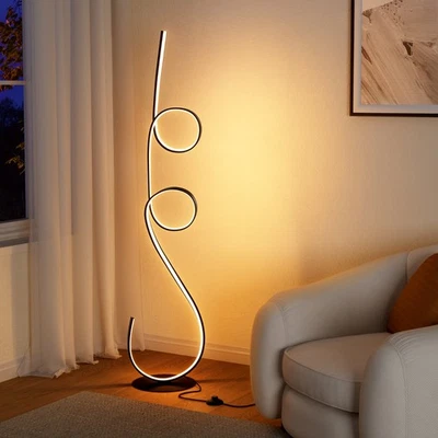 EDISHINE Modern 56'' Black LED Novelty Floor Lamp with Remote Control - Image 1 of 4