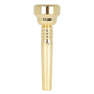 17C Brass Trumpet Mouthpiece CNC Gold Plated Mouth Replacement For Trumpet B - Picture 1 of 20