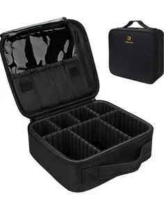 Relavel Travel Makeup Train Case Makeup Cosmetic Case Organizer Portable Artist  - Picture 1 of 9