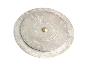 antique WATKINS FACTORIAL CALCULATOR metal disc(exposure calculator/meter/light) - Picture 1 of 3
