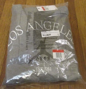 Nike Air Jordan Los Angeles Pullover Hoodie Sweatshirt Size Large Heather Grey - Picture 1 of 7