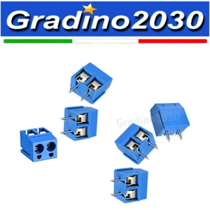 6x Morsettiera Connettore a vite 2 Poli PCB - Screw Terminal Blocks Morsetti - Foto 1 di 1