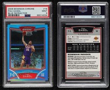 2008 Bowman Draft Picks & Stars Chrome Blue Refractor /99 Pau Gasol PSA 9 MINT