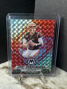 Panini Mosaic Joe Burrow 2023 #EP-JB Epic Performers Insert Silver Mosaic Prizm - Imagen 1 de 2