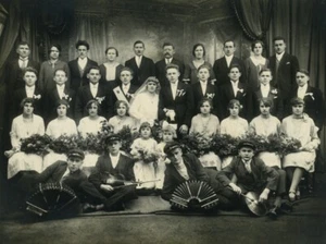 Northern France Oignies Musical Wedding Old Photo 1910 #2 - Imagen 1 de 3