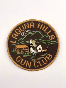 Vintage seltener Laguna Hills Gun Club Aufnäher 5" bestickt Sombrero Siesta Design - Bild 1 von 2