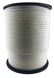 Cuerda blanca de polipropileno trenzada cable de polipropileno línea vela escalada camping - Imagen 1 de 8