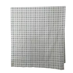 Croscill Shower Curtain Gray White Check Plaid 93183 Classic - Picture 1 of 5
