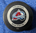 NHL COLORADO AVALANCHE  GAME PUCK  BETTMAN ORANGE RING InGlasco 1996-99 IG2 slug