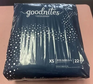 GOODNITES NACHTUNTERWÄSCHE XS PASST GRÖSSEN 3-5 22 CT, BLAUE BETTWÄSCHE WINDEL - Bild 1 von 5