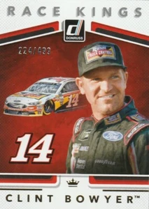 2018 Donruss Racing Nascar Gold Foil Parallel Clint Bower Race Kings 13 /499 - Picture 1 of 1