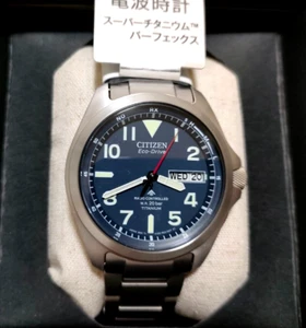 Citizen AT6080-53L Promaster EcoDrive Titanium Solar Men's Watch Silver Japan - Picture 1 of 12