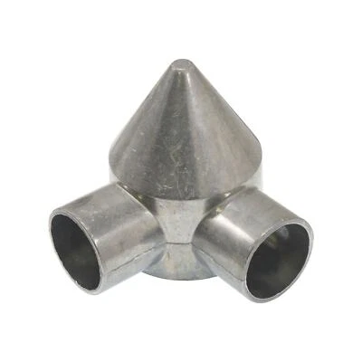 PLUM_FITTINGS 4 Pack of Aluminum 2-Way Bullet Caps (2-3/8" X 1-3/8")