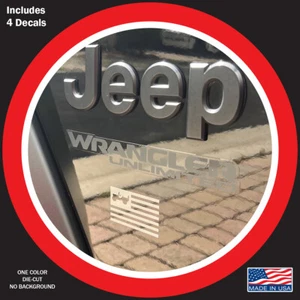 US FLAG WILLYS FITS ANY JEEP GLADIATOR JL JK TJ YJ CJ - Picture 1 of 14