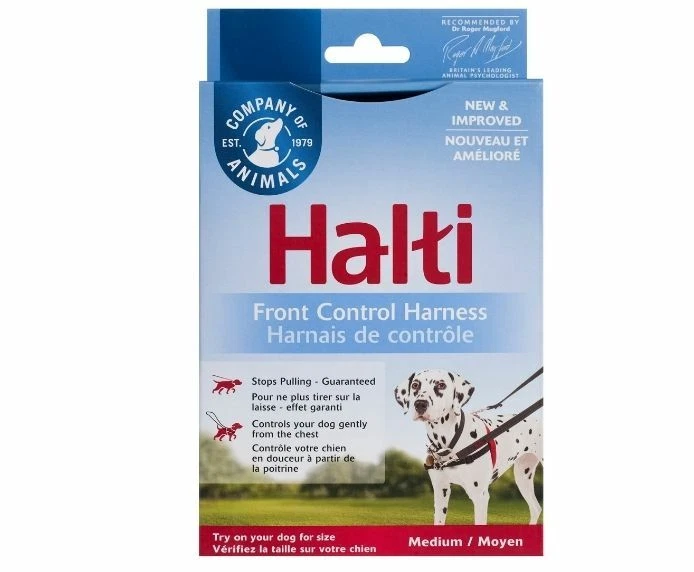 Halti Front Control Dog Training Harness Black Medium