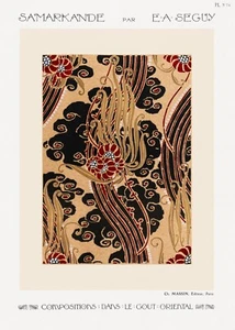 12063.Poster print or Canvas wall decor design.E.A Seguy Art Nouveau.Floral - Picture 1 of 1