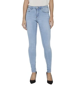 Vero Moda Jeans Para Mujer VMTANYA - Skinny Fit - Azul - Denim Claro De Algodón - Imagen 1 de 6