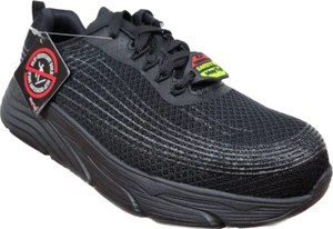 Safety Toe Composite Women Shoes Work Black Slip Resistant SR Mesh MayTall 2603 - Picture 1 of 8