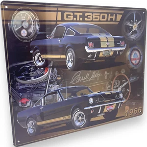 '66 Shelby G.T. Insegna in metallo latta 350H 15"" x 12"" con bordi rinforzati orlati - Foto 1 di 5