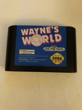 Waynes World Sega Genesis Game Cartridge VG Condition Cleaned Tested Working