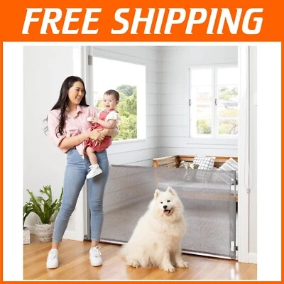 Ultimate Safety Gray Retractable Baby Gate for Children & Pets, Indoor/Outdoor - Image 1 of 4