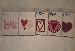 NEW Lifestyle Crafts QuicKutz Die 4x4 Love, Heart Frame, Conversation Bundle - Picture 1 of 2