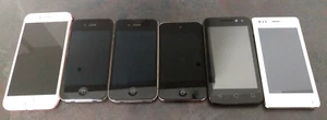 Job Lot 6 Mobile Phones Untested - Picture 1 of 2