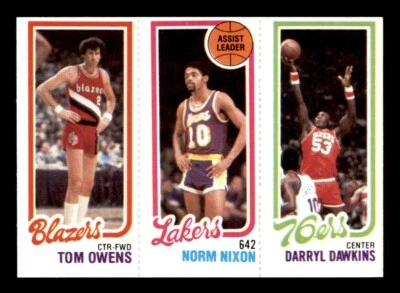 1980 Topps Basketball #123 Owens Nixon Dawkins NM *e4 - Image 1 of 2