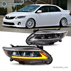 HCMOTION LED Headlights For Toyota Corolla 2011 2012 2013 Start UP Animation 2PC - Bild 1 von 13