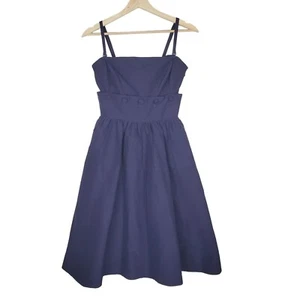 Maeve Dress Size 0 Fit & flare Navy Convertiblr 2 Piece Button Midi Dress Retro - Picture 1 of 12