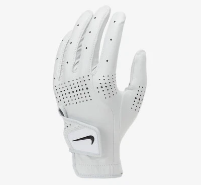 Guante de golf Nike Tour clásico para mujer lengüeta en ángulo mano derecha blanco/negro M, M/L, L Foto 1 de 4
